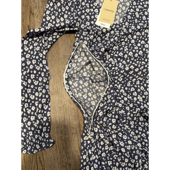 Mango Floral Print Flowy Dress Size XS - Picture 7 of 16